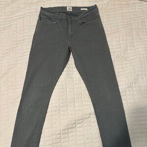 Flint And Tinder Pants Mens 32 x 34 Olive Green Slim Fit 365 Chino Stretch Khaki